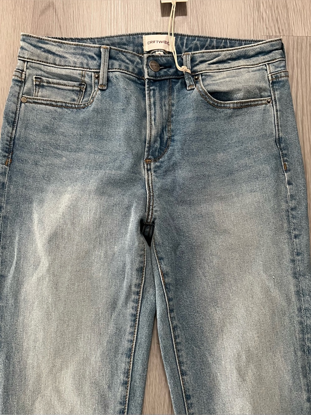 DRIFTWOOD Denim Free People Farrah Embroidered Flare Midrise Jeans Size 26 - Picture 2 of 9